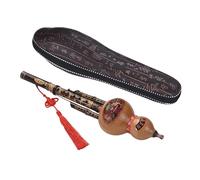 Flauto Hulusi Strumento Musicale Etnico Fatto A Mano Con Zucca Hulusi Nera Cucurbita Chiave Di C Custodia Per Amanti Della Musica