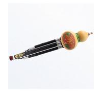 Flauto Hulusi Strumento Tradizionale Cinese Flauto Cucurbita Hulusi Zucca A 3 Toni Con Custodia Per Gli Amanti Della Musica (Color : BK)
