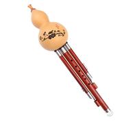 Flauto Hulusi Tubo Sonoro In Mogano Zucca Naturale, Asta Push-pull, Flauto Hulusi, Strumento Professionale A Fiato Etnico (Color : F key)