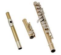 Flauto in bronzo verde a 16 fori con comodo placcato in cupronichel per band e principianti educazione musicale