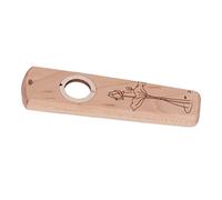 Flauto Kazoo in Legno per Chitarra Accompagnamento Ukulele Strumento a Fiato con Diaframma Leggero Strumenti a Fiato (acero)