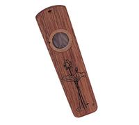 Flauto Kazoo in Legno, Strumento a Fiato con Diaframma di Armonica per Accompagnamento di Ukulele con Chitarra in Legno(#4)