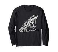 Flauto Linia Musica Maglia a Manica