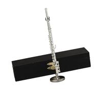 Flauto Modello Decorazione Scrivania Miniature Flauto Repliche con Stand e Custodia Musicisti Scena Musicale Accessori Repliche Modello