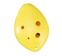 Flauto multicolore a 6 fori in chiave do, design compatto in plastica ABS per un facile trasporto e apprendimento della musica ovunque (giallo)