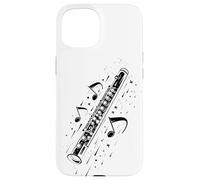 Flauto Musica Strumento a fiato Custodia per iPhone 15