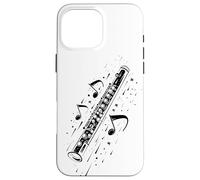Flauto Musica Strumento a fiato Custodia per iPhone 16 Pro Max