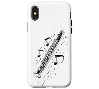 Flauto Musica Strumento a fiato Custodia per iPhone X/XS