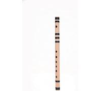 Flauto musicale Bansuri in bambù naturale, scala D, lunghezza 33 cm, flauto indiano professionale in bambù | tono caldo, leggero e resistente - Confezione da 1