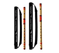 Flauto musicale combinato A Sharp (55,9 cm) e base DD (61 cm) in bambù Bansuri con flauto borsa per il trasporto gratuita