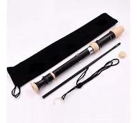 Flauto musicale elegante tedesco a 8 fori, flauto soprano soprano con asta di pulizia e custodia per l'intrattenimento domestico per studenti scolastici (flauto flauto nero)