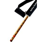 Flauto musicale liscio combinato A Sharp (55,9 cm) e base DD (61 cm) bambù Flauto Bansuri con flauto borsa per il trasporto gratuita