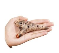Flauto Ocarina 12 Fori Tripla Ceramica Ocarina Flauto Traverso Decorazione Strumenti Musicali (Color : 02)