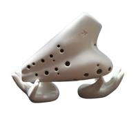 Flauto Ocarina Flauto Traverso In Ceramica A 12 Fori Strumenti Musicali Professionali Adatto A Principianti E Studenti (Color : White AC)