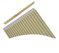 Flauto Pan Flauto Di Pan 16 Tubi 18 Tubi C/G Strumento Musicale Flauto Di Pan Mobile A Doppia In Plastica Strumenti a fiato tradizionali (Color : 18 tube G tone off-white)