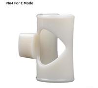 Flauto per flusso d'aria per principianti con opzioni di tono multiple C D E F G design in plastica leggera aiuta a migliorare il controllo del respiro e il suono (bianco n. 4 per Cmode)
