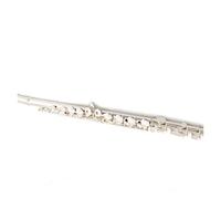 Flauto Per Principianti Chiave Di Do Flauto 16 Fori Fascia Placcata Argento Performance Sul Palco Rame Bianco Placcato Argento(B-16 holes)