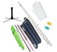 Flauto Per Studenti Con Tono C A 16 Tasti A Foro Chiuso Con Zaino Portatile E Kit Di Accessori Flauto Traverso per Principiante (Color : G)