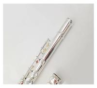 Flauto Professionale Flauto A 16 Fori Placcato In Argento Con Foro Chiuso Trasversale Chiave C Con Chiave E Bellissima