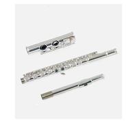Flauto Professionale Flauto Per Principianti Flauto C Placcato Argento 16 Fori Foro Chiuso Flauto Per Strumenti A Fiato(Flute XF)
