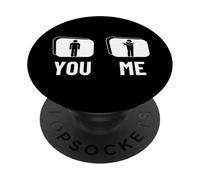 Flauto Proud Funny Men Flautista PopSockets PopGrip Adesivo