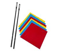 Flauto Pulizia Asta E Panno Pulitori Strumenti Musicali Strumento di Pulizia Flauto Tamponi di pulizia Flauto Panno di lucidatura