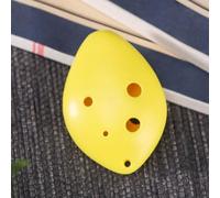 Flauto soprano a 6 fori in chiave Do in colori assortiti, strumento a fiato popolare in plastica per principianti, include foro per cordino per un facile trasporto (giallo)