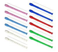 Flauto soprano a 8 fori, confezione da 12 flauto soprano con asta di pulizia, in stile tedesco, per principianti o come regalo per il rientro a scuola (multicolore 1)