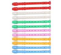 Flauto Soprano per Bambini 12 Pezzi Stile Tedesco a 8 Fori | Abs, Asta di Pulizia Inclusa, Scala C Standard, Esercizi Musicali e Lezioni Scolastiche