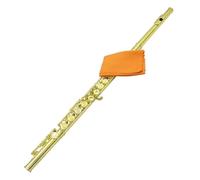 Flauto Strumenti Musicali Per Flauto A Chiave C Placcati In Oro A 16 Fori Chiusi Con Parti Della Scatola In Pelle Della Borsa