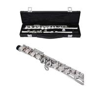 flauto strumento 16 Chiudi Strumento per flauto in chiave C in argento Flauto da concerto placcato in argento in cupronichel con chiave E