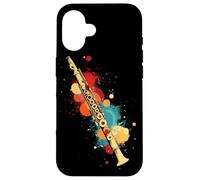 Flauto Strumento a fiato a macchie di colore Custodia per iPhone 16
