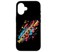 Flauto Strumento a fiato a macchie di colore Custodia per iPhone 16