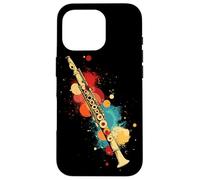 Flauto Strumento a fiato a macchie di colore Custodia per iPhone 16 Pro