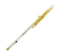 flauto strumento Bocchino in argento per flauto aperto a 18 fori tasti gialli strumento per flauto da orchestra per prestazioni professionali