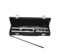 flauto strumento Flauto a 16 fori C argento chiave E corpo in rame bianco flauto entry-level per prestazioni Strumento a fiato occidentale