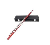 flauto strumento Flauto a 16 fori Professionale Chiave C Chiuso Aperto Flauto rosso Flauto da concerto placcato argento con accessori e parti per flauto