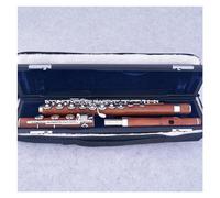flauto strumento Flauto a 17 fori Foro aperto Chiave E placcata in argento Professionale(Redwood)