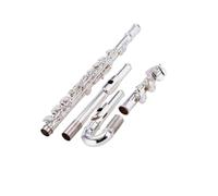 flauto strumento Flauto a chiave C a tubo curvo modello argentato Flauto modello scuola elementare