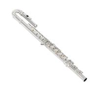 flauto strumento Flauto curvo speciale a doppio bocchino con accordatura a C a 16 fori flauto per strumenti in ottone rame bianco