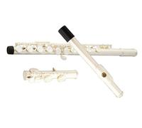 flauto strumento Flauto professionale bianco Flauto in chiave C argentato 16 fori foro chiuso