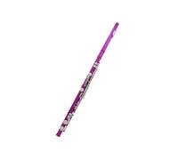 flauto strumento L Flauto rosso rosa 16 fori C flauto con scatola in pelle borsa per flauto accessori per strumenti musicali set di pulizia