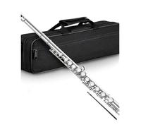 Flauto Strumento Per Flauto Placcato In Argento Con Foro Chiuso In Chiave C. Esame Per Principianti Che Suona Il Clarinetto Per Adulti