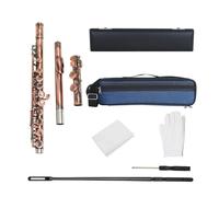 flauto strumento Set di strumenti a fiato con chiave C set di flauti a 16 fori guanti per flauto con chiave CAccessori e parti