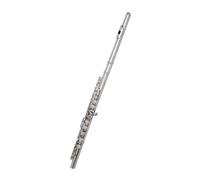 flauto strumento Strumento per flauto chiave C da 16 fori chiusi Flauto da concerto in cupronichel nichel/argento placcato con chiave E