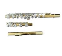 flauto strumento Strumento per flauto in materiale di rame dorato francese a 17 fori E chiave per suonare il flauto