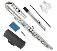 Flauto Traverso 16 Tasti E A Foro Chiuso C Flauto Placcato In Nichel Strumento Musicale Per Entrambi I Principianti Giocatori Avanzati