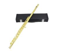 flauto traverso Chiave In Argento Placcato Oro Flauto A 16 Fori Per Fiati A Foro Chiuso E Chiave/scatola Accessori