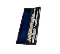 Flauto Traverso Con Chiave In Do Chiuso A 16 Fori Argentato In Cupronichel Strumento Musicale Standard(700)