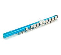 flauto traverso Flauto A 16 Fori Chiave Do Chiusa Nichelata Blu Mare Con Chiave Mi